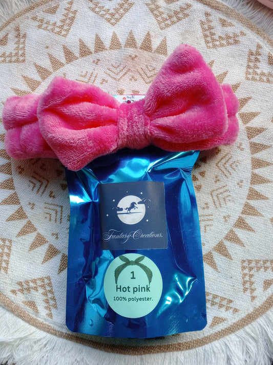 Bow head bands (Hot Pink)
