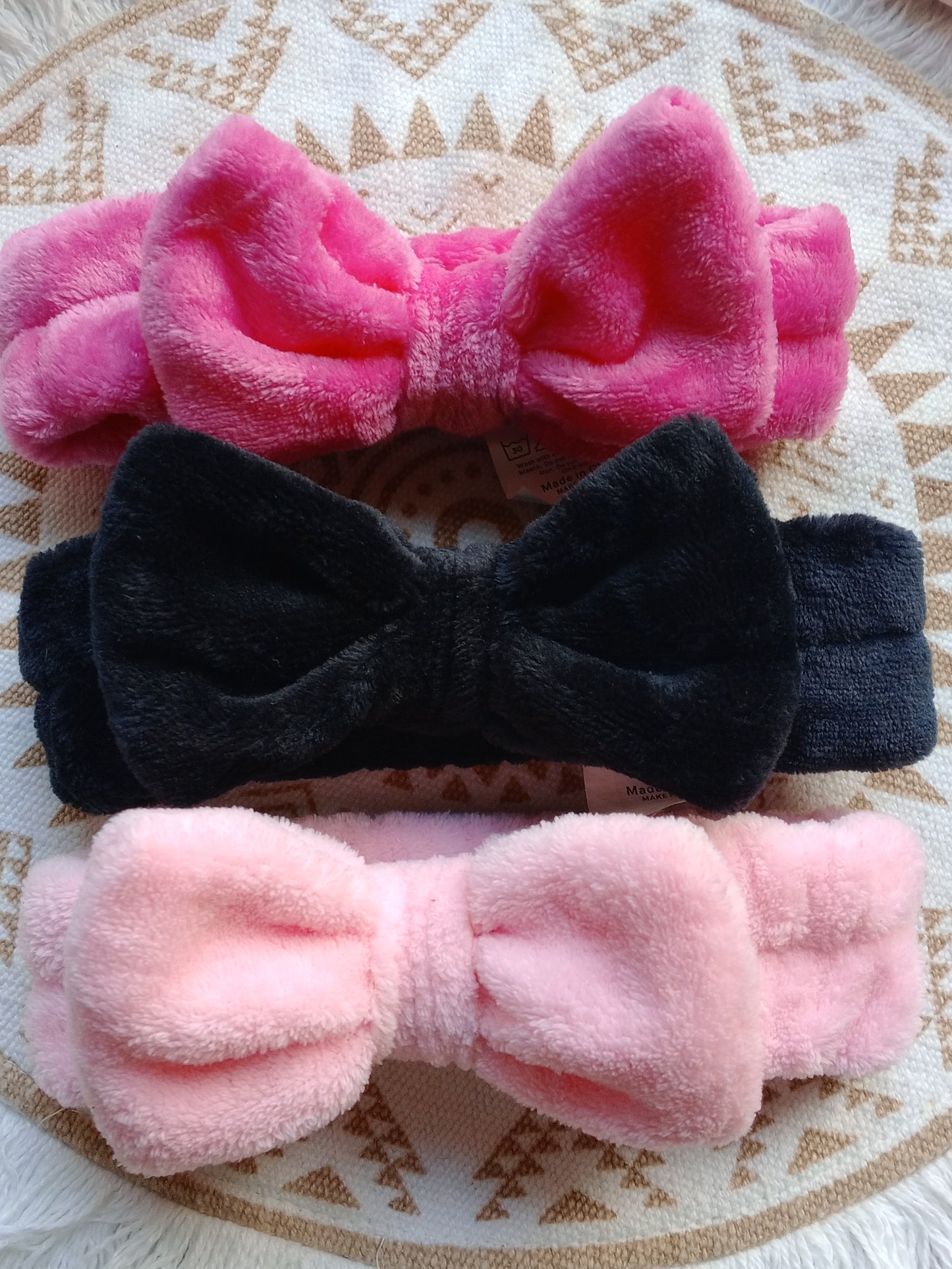 Bow head bands (Hot Pink)